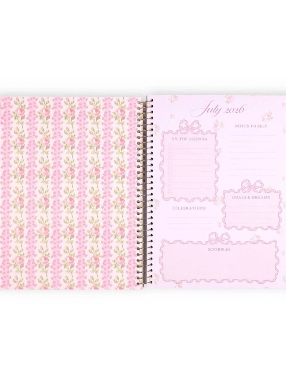 LoveShackFancy x Target - Yoobi Ribbon Rosa Teacher Planner 8.5” X 11”